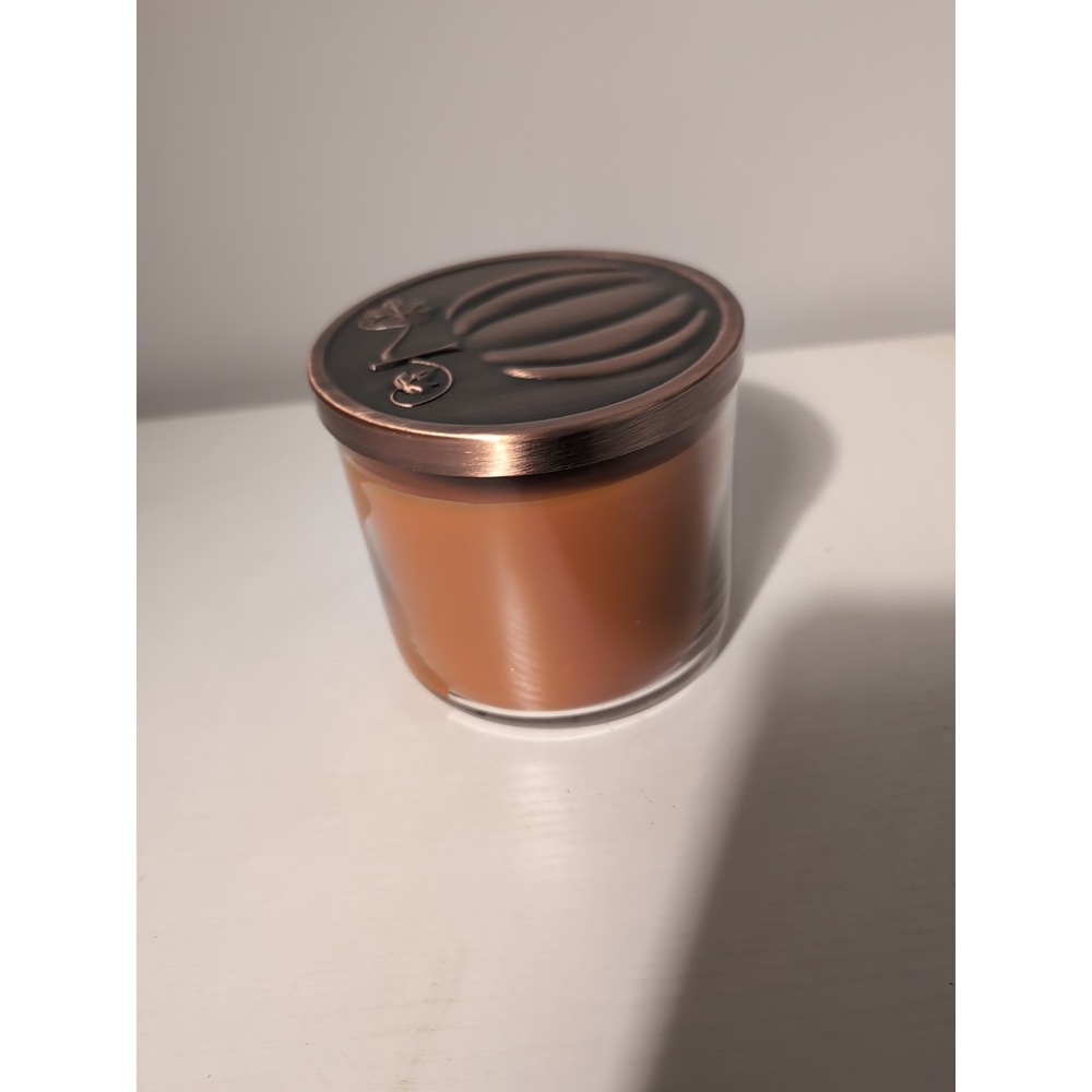 BATH & BODY WORKS 3 WICK CANDLE PUMPKIN PIE - Picture 4 of 5